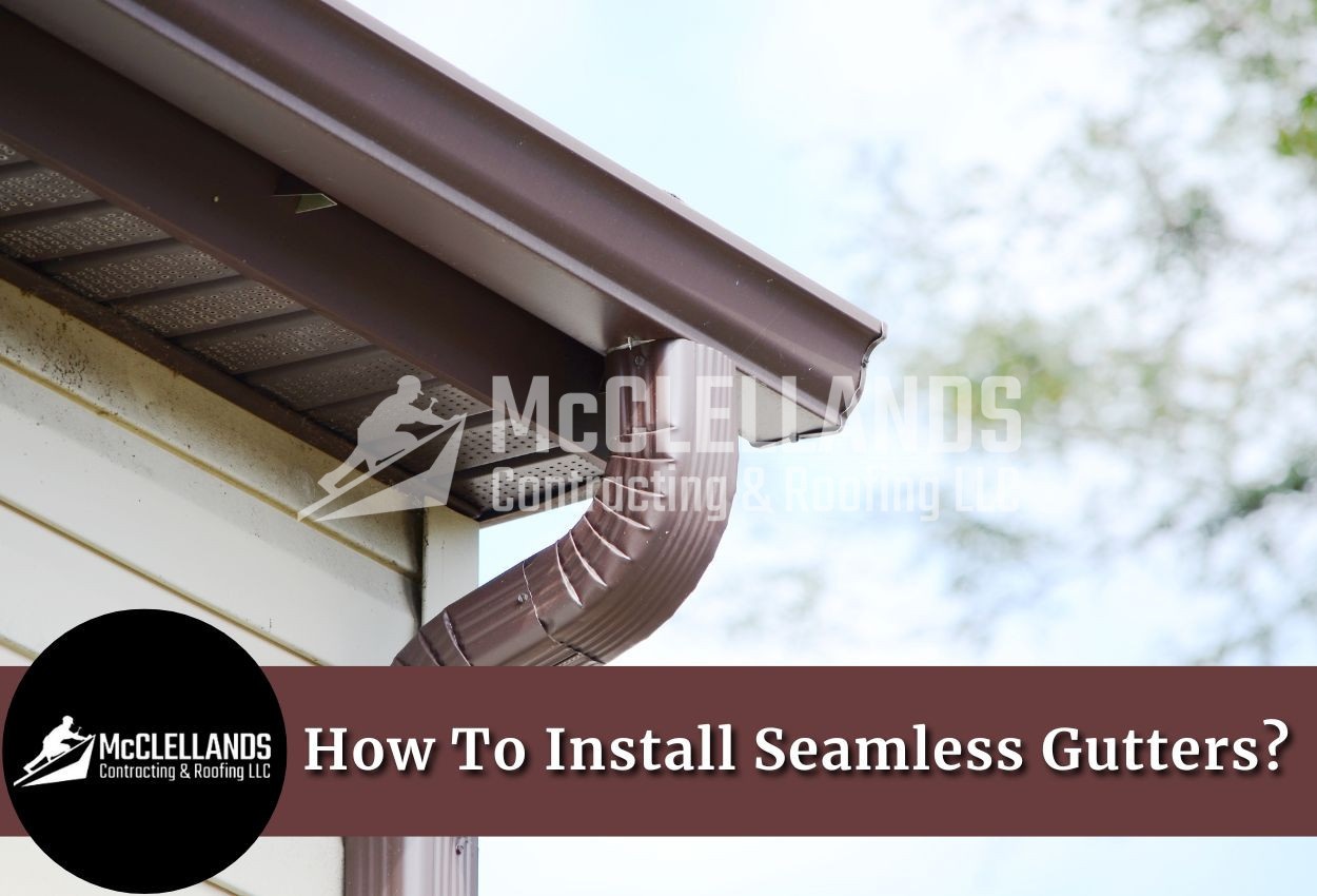 Gutter installation professional measuring roofline