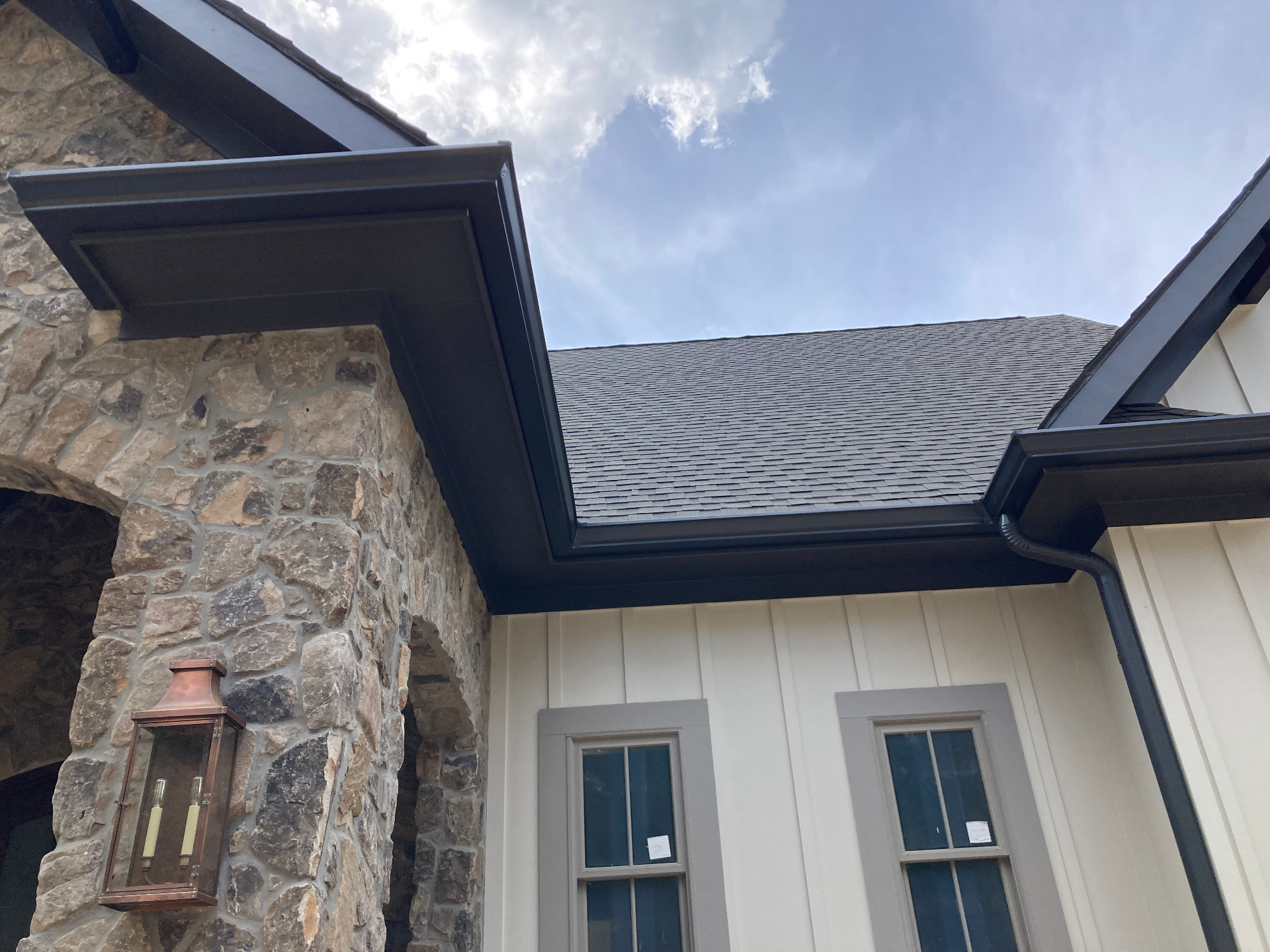 Luxury Home Finished Gutter Installation