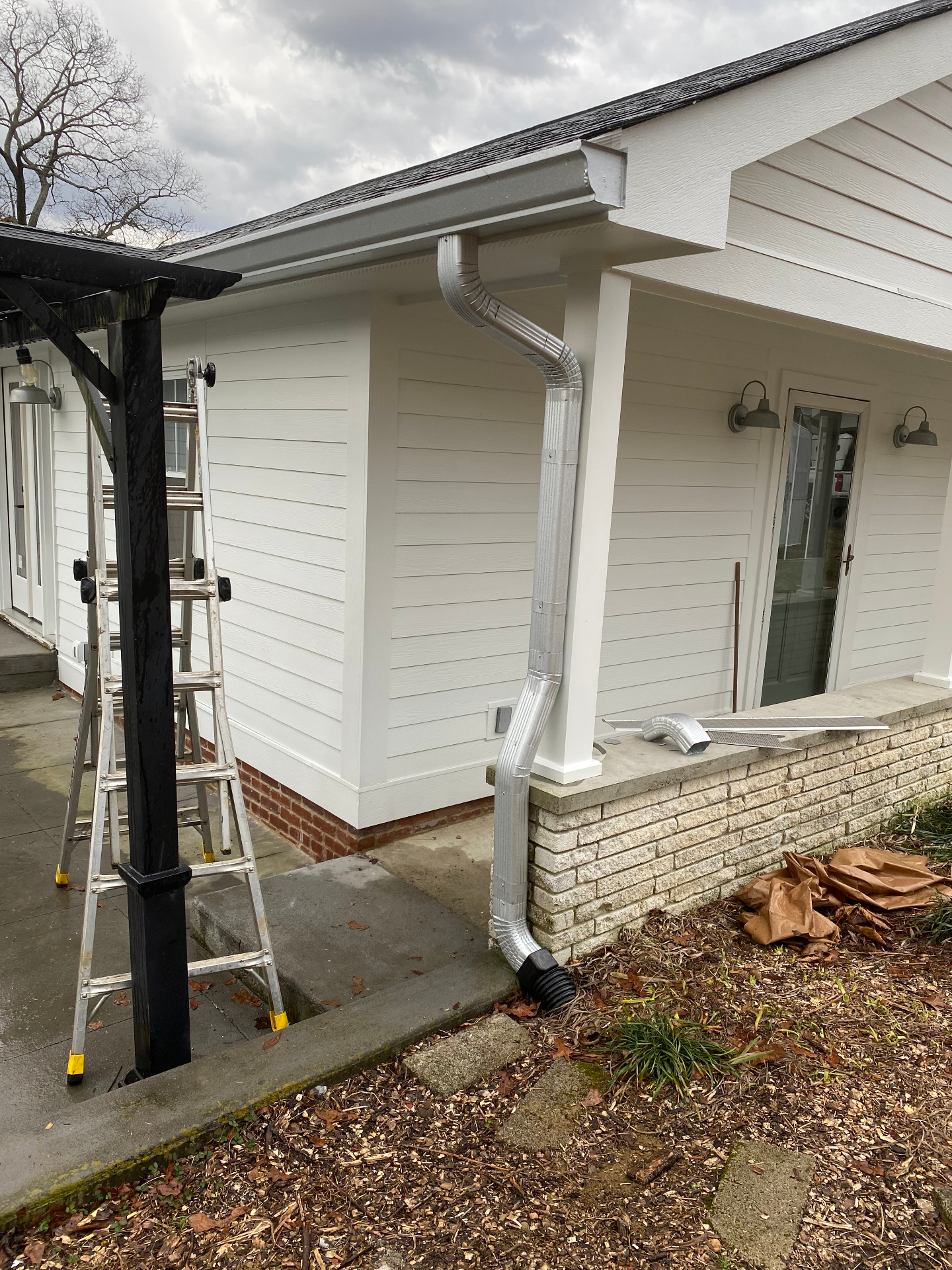 Custom Downspout Installation